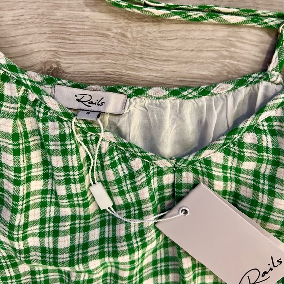 Rails Ari Green Plaid dress - NWT - Picture 4 of 5